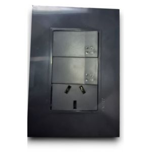 SET ARMADO 2 PUNTOS Y TOMA 10A GRIS TOPO PLEIN EXULTT