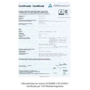 LLAVE TERMICA TRIPOLAR 3X10A 6KA CURVA C CHINT - Vista 5