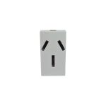 MODULO TOMA CORRIENTE 20A  JELUZ PLATINUM BLANCO