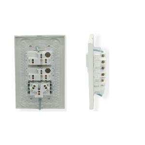 SET ARMADO 2 INTERRUPTORES 1 TOMACORRIENTE 10A ESPECIAL (2 PUNTO Y TOMA) LINEA URBANA EXULTT (OUTLET) - Vista 1