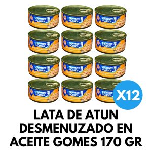 LATA DE ATUN DESMENUZADO EN ACEITE GOMES 170 GR X 12 UNIDADES - Vista 1