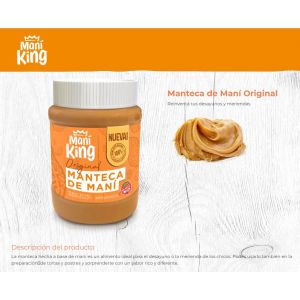 MANTECA DE MANI KING ORIGINAL 350 GR - Vista 2