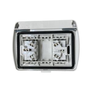 TAPA CAPSULADA EXTERIOR MEMBRANA + 2 TOMAS ESPECIAL 10A EXULTT URBANA - Vista 2