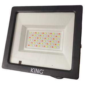 REFLECTOR LED 50W RGB KING 220V RGB C/ CONTROL REMOTO RF