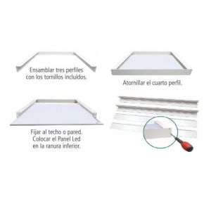 ACCESORIO KIT DE APLICAR P/PANEL DE 595X595 MACROLED - Vista 2