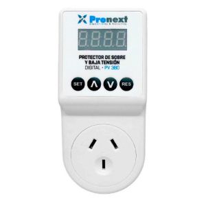 PROTECTOR DE TENSION ENCHUFABLE 10AMP DIGITAL PRONEXT