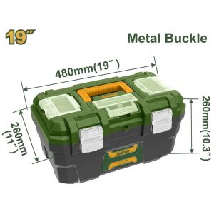 CAJA DE HERRAMIENTAS DE PLÁSTICO 19'' CARGA MAX. 18KG JADEVER - Vista 1