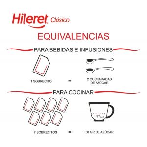 EDULCORANTE HILERET CLASICO FORTE 500 SOBRES X 3 UNIDADES - Vista 3