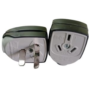 FICHA MACHO Y HEMBRA 3 PATAS 10A PREMIUM GRIS EXULTT - Vista 1