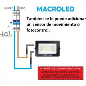 REFLECTOR LED SMD 100W IP65 ECO MACROLED - Vista 5