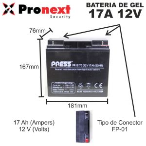 BATERIA DE GEL DE 12V 17 AH PRESS - Vista 1
