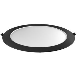 PANEL LED EMBUTIR REDONDO 18W NEGRO MACROLED - Vista 1