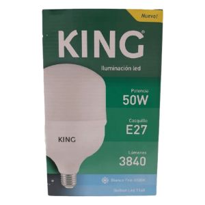 LAMPARA BULBON LED 48W E27 FRIO 6500K KING - Vista 1