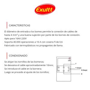 SET ARMADO INTERRUPTOR PARA TARJETA 3 MODULOS LINEA PLEIN ENIGMA BLANCO EXULTT - Vista 3