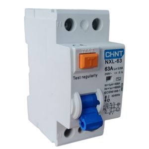 DISYUNTOR BIPOLAR 2X63A 30 MA (CLASE AC) 6KA CHINT - Vista 1