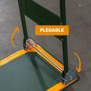 CARRETILLA DE PLATAFORMA PLEGABLE - CAPACIDAD: 300KGS JADEVER - Vista 4