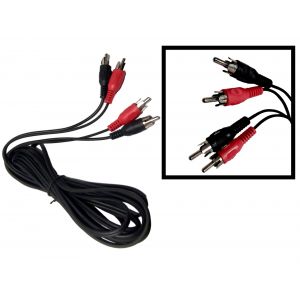 CABLE 2 PLUG RCA / 2 RCA 3 MTS ZURICH - Vista 1