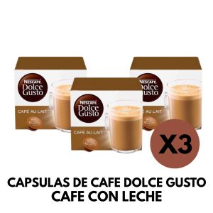 CAPSULAS DE CAFE DOLCE GUSTO CAFE CON LECHE X 3 CAJAS - Vista 1