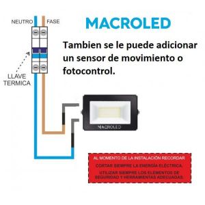 REFLECTOR LED SMD 20W IP65 ECO MACROLED - Vista 5