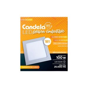 PANEL LED 18W CUADRADO EMBUTIR CANDELA - Vista 3