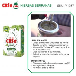 PAQUETE YERBA CBSE TRADICIONAL 1000 GR - Vista 2