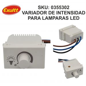 MODULO VARIADOR DE INTENSIDAD P/LAMPARAS LED DIMMER LINEA URBANA EXULTT - Vista 1