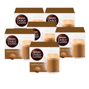 CAPSULAS DE CAFE DOLCE GUSTO CAFE CON LECHE X 6 CAJAS