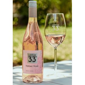 VINO LATITUD 33º MALBEC ROSE 750CC - Vista 1