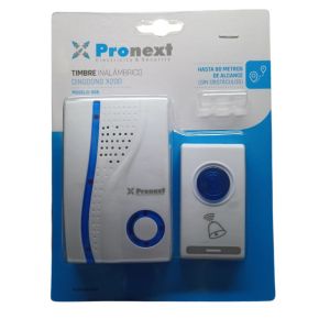 TIMBRE INALAMBRICO S/CODIFICAR 80MTS PRONEXT