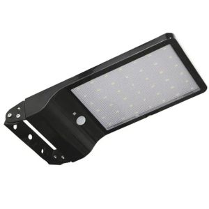 LUMINARIA SOLAR LED 3W EQUIVALE 25W C/ SENSOR DE MOVIMIENTO ATOMLUX