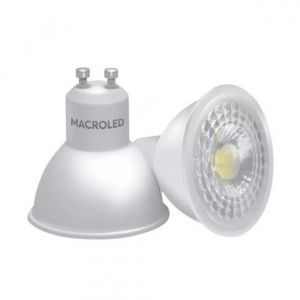LAMPARA DICROICA LED 7W GU10 DE PVC MACROLED - Vista 2