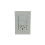 SET ARMADO  2 INTERRUPTORES 1 TOMACORRIENTE 10A ESPECIAL (2 PUNTO Y TOMA) LINEA URBANA EXULTT