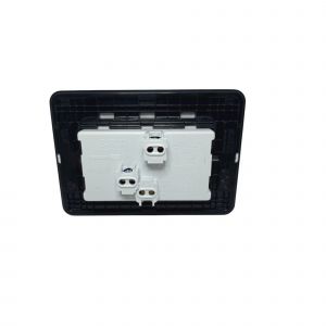 BASTIDOR JELUZ MITO COMPLETO TOMA DOBLE PUENTEADO ESPECIAL BL/NG - Vista 2