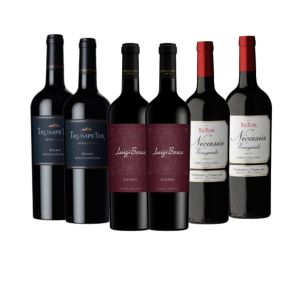 VINO LUIGI BOSCA + TRUMPETER MALBEC + NICASIA X6 UNIDADES