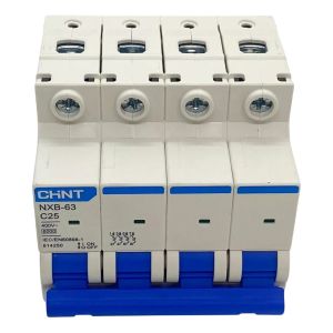 LLAVE TERMICA TETRAPOLAR 4X25A 6KA CURVA C CHINT - Vista 2