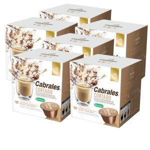 CAPSULAS DE CAFE CORTADO CABRALES DOLCE GUSTO X 6 CAJAS