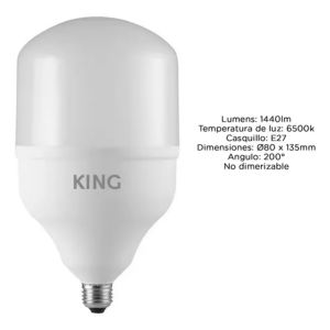 LAMPARA BULBON LED 19W E27 FRIO 6500K KING - Vista 2
