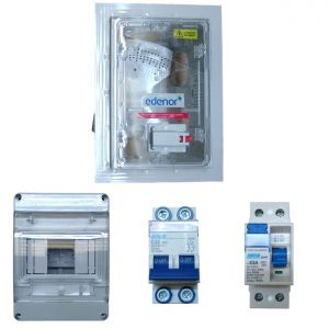 KIT MONOFASICO CAJA+TÉRMICA+TABLERO+DISYUNTOR