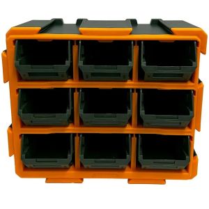 CAJA ORGANIZADORA 9 GAVETAS TORNILLOS LLAVES JADEVER - Vista 2