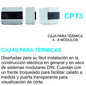 TABLERO ELECTRICO P/ TERMICA 4 A 8 MODULOS STAR BOX - Vista 4