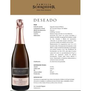 CHAMPAGNE DESEADO ROSE 750 ML - Vista 1
