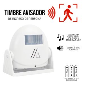 TIMBRE DE BIENVENIDA CON DETECTOR DE MOVIMIENTO - Vista 4
