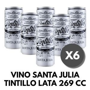 VINO SANTA JULIA TINTILLO LATA 269 CC X 6 UNIDADES - Vista 1