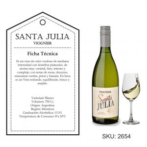 VINO SANTA JULIA VIOGNIER 750 CC - Vista 1