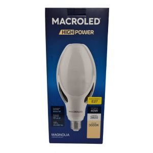 LAMPARA HIGHPOWER LED 40W E27 MAGNOLIA PVC/ALUM MACROLED - Vista 4