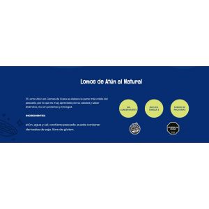 LATA DE LOMO DE ATUN AL NATURAL GOMES 170 GR X 12 UNIDADES - Vista 2