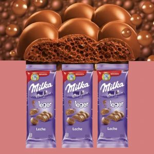 CHOCOLATE MILKA LEGER LECHE 110 GR - Vista 1