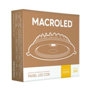 PANEL DE LED CIRCULAR P/EMBUTIR 30W MACROLED - Vista 1