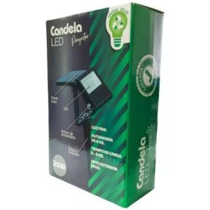 PROYECTOR SOLAR 20W FRIA C/ESTACA IP65 CANDELA - Vista 3