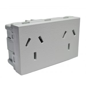 MODULO TOMA DOBLE 10A JELUZ PLATINUM - Vista 2